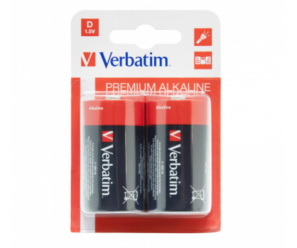 Bateria lub akumulatorek VERBATIM Premium Alkaline LR20 D (2 szt.) 49923